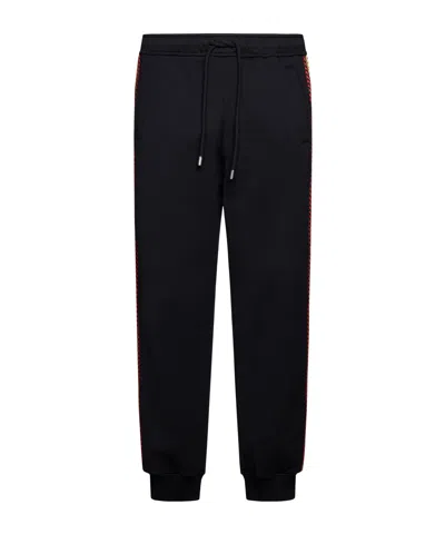 Lanvin Striped Track Pants In Black