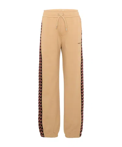 Lanvin Stripe-detail Track Pants In Neutral