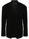 Lanvin Structured Blazer With Wide Shoulders In Black