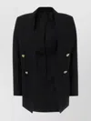 Lanvin Double Breasted Tailored Jacket In Black