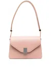 Lanvin Studded Leather Shoulder Bag In Neutral