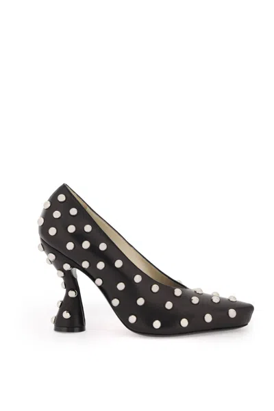 Lanvin Stylish Black Leather Pumps For The Fashion-savvy Woman