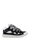 Lanvin Men's Leather Low-top Curb Sneakers
