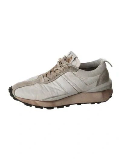 Pre-owned Lanvin Suede Athletic Sneakers In Multicolor