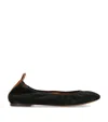 Lanvin Suede Ballet Flats For In Black