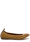Lanvin La Ballerine En Suede Pour Femme In Brown