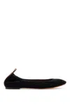 Lanvin Suede Ballet Flats For In Nero