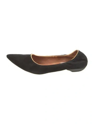 Pre-owned Lanvin Suede Ballet Flats In Multi