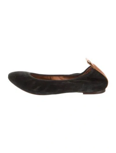 Pre-owned Lanvin Suede Ballet Flats In Multi