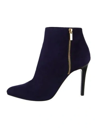 Pre-owned Lanvin Suede Boots In Blue