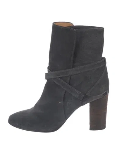 Pre-owned Lanvin Suede Boots In Blue
