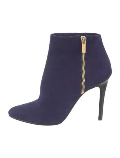 Pre-owned Lanvin Suede Boots In Blue