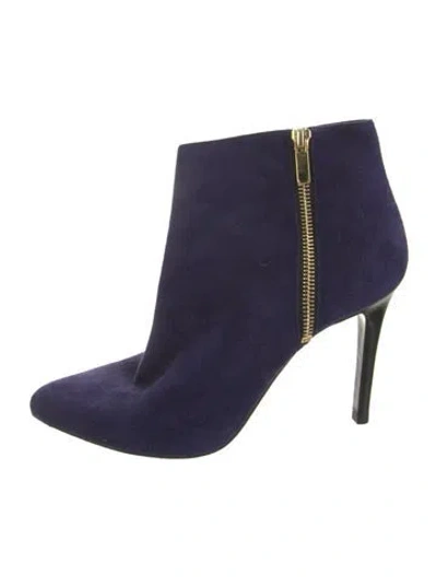Pre-owned Lanvin Suede Boots In Blue