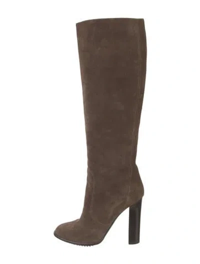 Pre-owned Lanvin Suede Boots In Brown