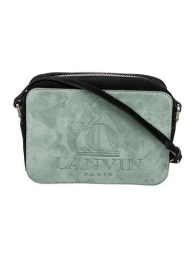 Pre-owned Lanvin Suede Crossbody Bag In Green