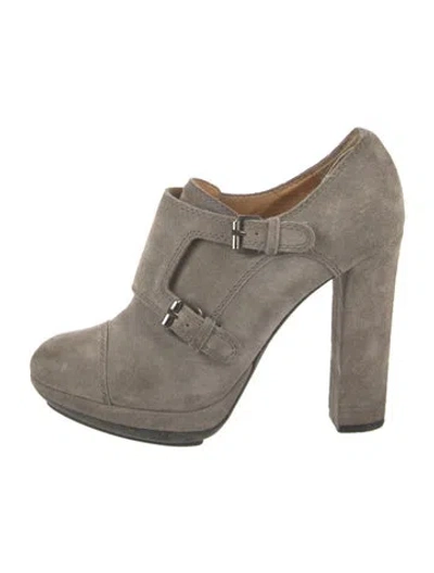 Pre-owned Lanvin Suede In Gray