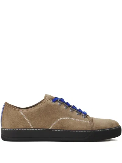 LANVIN SUEDE LACE-UP SNEAKERS