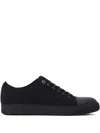 Lanvin Dbb1 Leather And Suede Sneakers In Multi