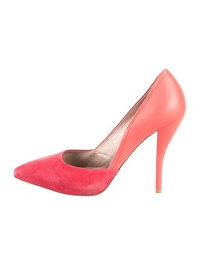 Pre-owned Lanvin Suede Pumps In Multi