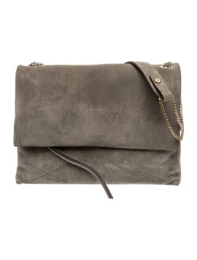 Pre-owned Lanvin Suede Shoulder Bag In Brown