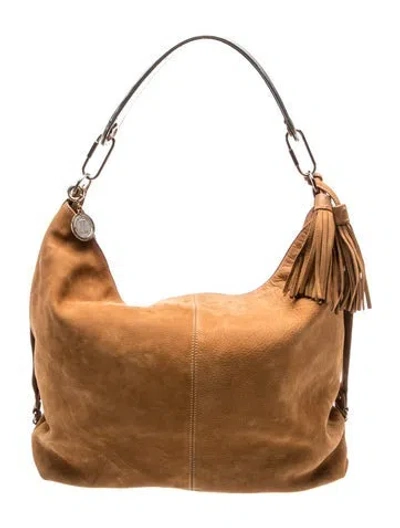 Pre-owned Lanvin Suede Shoulder Bag In Brown