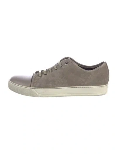 Pre-owned Lanvin Suede Sneakers In Brown