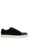 Lanvin Black Sneakers With Toe Cap In Black