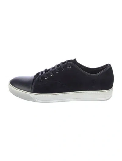Pre-owned Lanvin Suede Sneakers In Multi