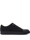 Lanvin Suede Sneakers With Contrasting Toecap In Animal Print