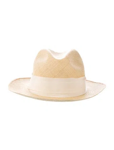 Pre-owned Lanvin Summer Hat In Neutral
