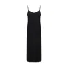 Lanvin Chain Embellished Strap Midi Dress In Black