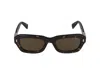 Lanvin Rectangular Frame Sunglasses In Dark Tortoise