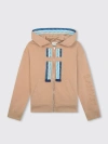 Lanvin Beige Hoodie With Logo And Curb Motif In Beige