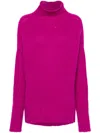 Lanvin Fuchsia Pink Virgin Wool Blend Sweater In Multicolor