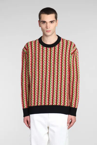 LANVIN SWEATER WITH MULTICOLORED CHEVRON MOTIF