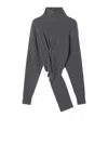 Lanvin Draped Jumper In Gray