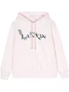 Lanvin Logo-print Cotton Hoodie In Multicolor