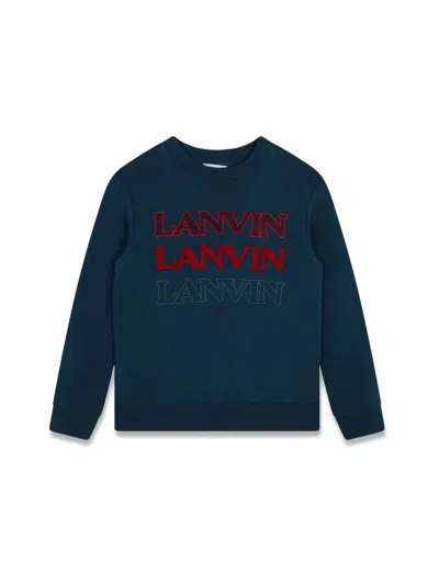 Lanvin Kids' Sweatshirt In Blue