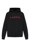 Lanvin Sweatshirt With Embroidered Logo In Black