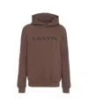 Lanvin Brown Logo Hoodie