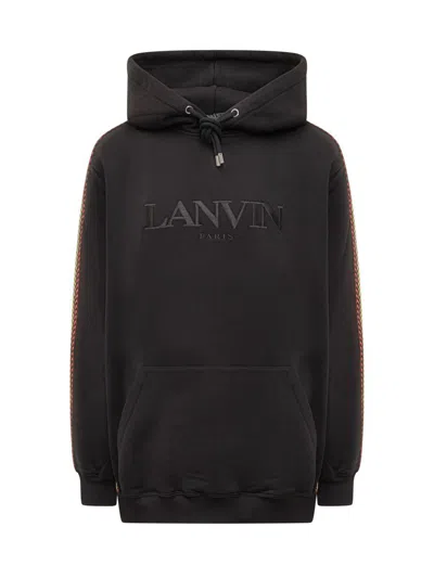 Lanvin Sweatshirt With Logo In Black
