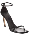 Lanvin Swing 95 Leather Sandal In Black