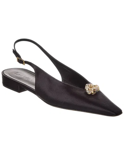 Lanvin Swing Melodie Leather Slingback Flat