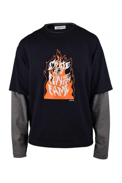Lanvin T Shirt In Black