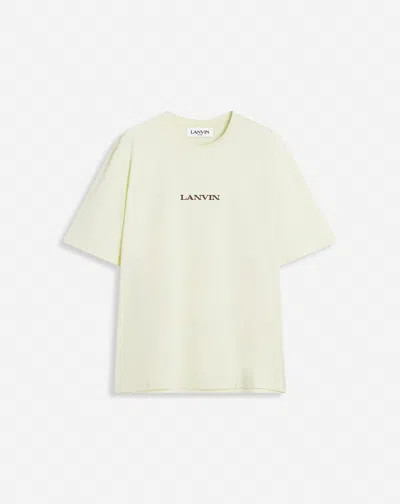 Lanvin Men's T-shirt Brodã©bouclette In Quarzt