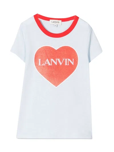 Lanvin T Shirt Con Cuore In Multi