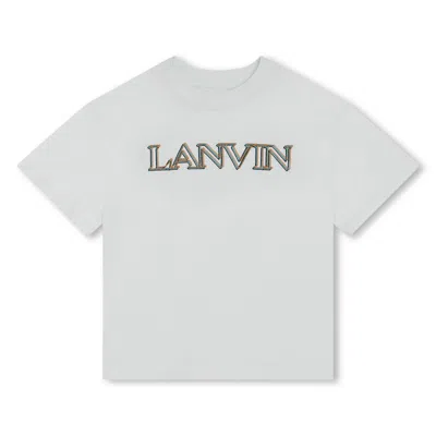 Lanvin Kids' T-shirt Con Logo In Green