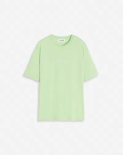 Lanvin T-shirt Droit Brodé  Pour Homme In Green