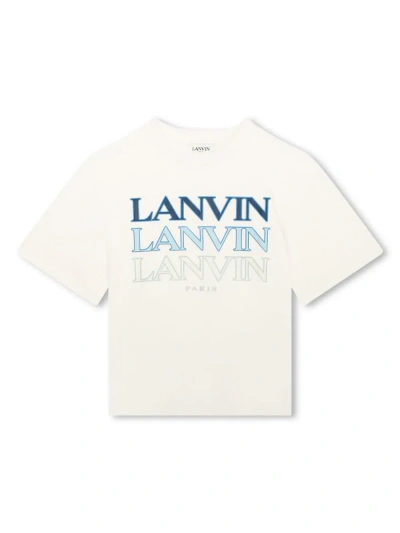 Lanvin T-shirt In Cotone Con Stampa In White