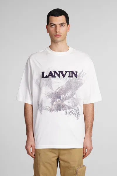 Lanvin Logo Print T-shirt In White